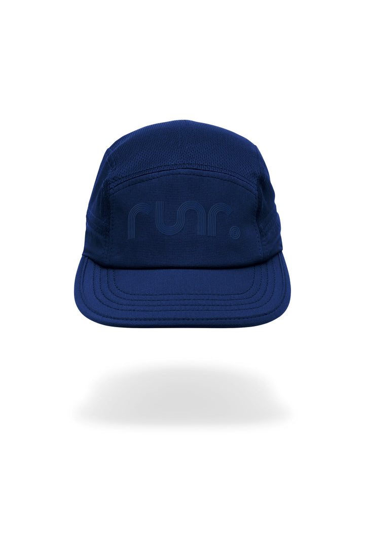 Runr Auckland running hat in navy - front view