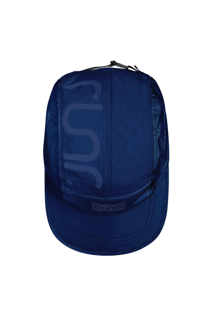 Runr Marseille running hat in navy - top view