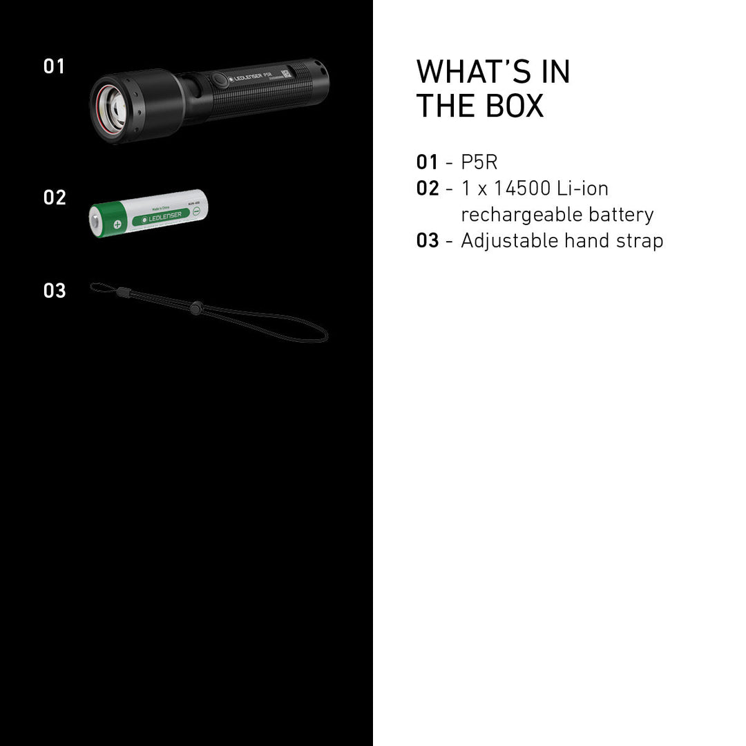 P5R Rechargeable Torch 2025, 750 Lumens - HikeWare  