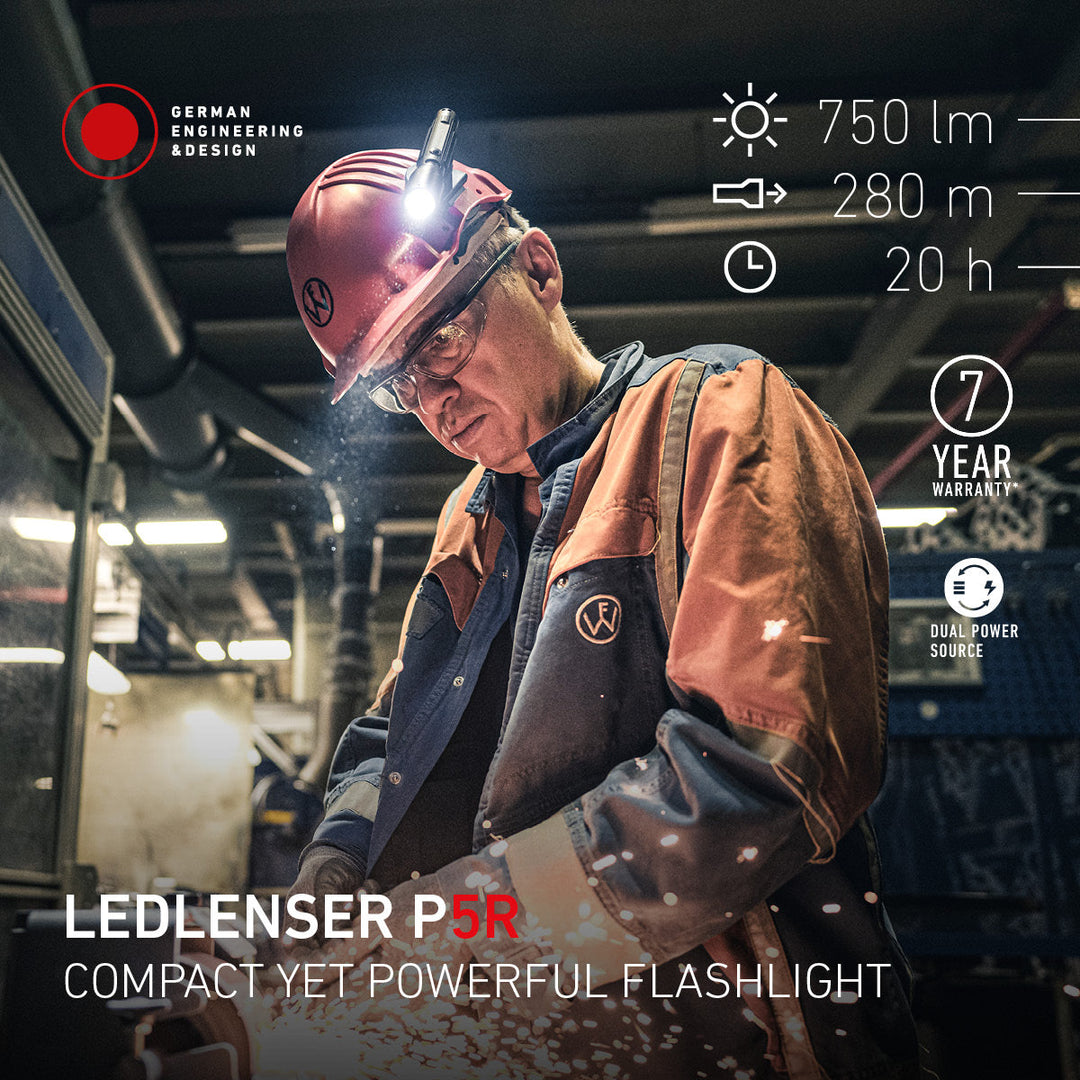 P5R Rechargeable Torch 2025, 750 Lumens - HikeWare  