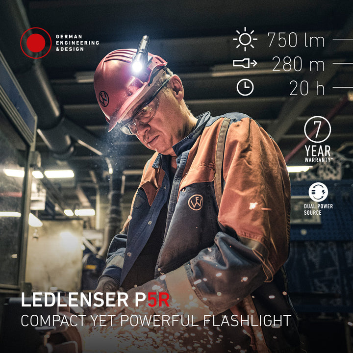 P5R Rechargeable Torch 2025, 750 Lumens - HikeWare  
