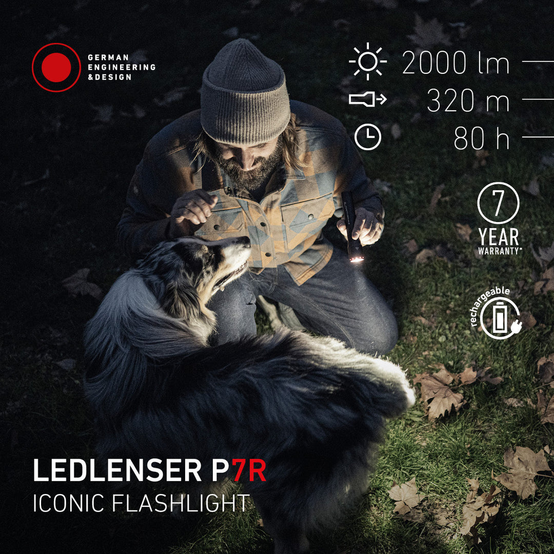 P7R Rechargeable Torch 2025, 2000 Lumens - HikeWare  