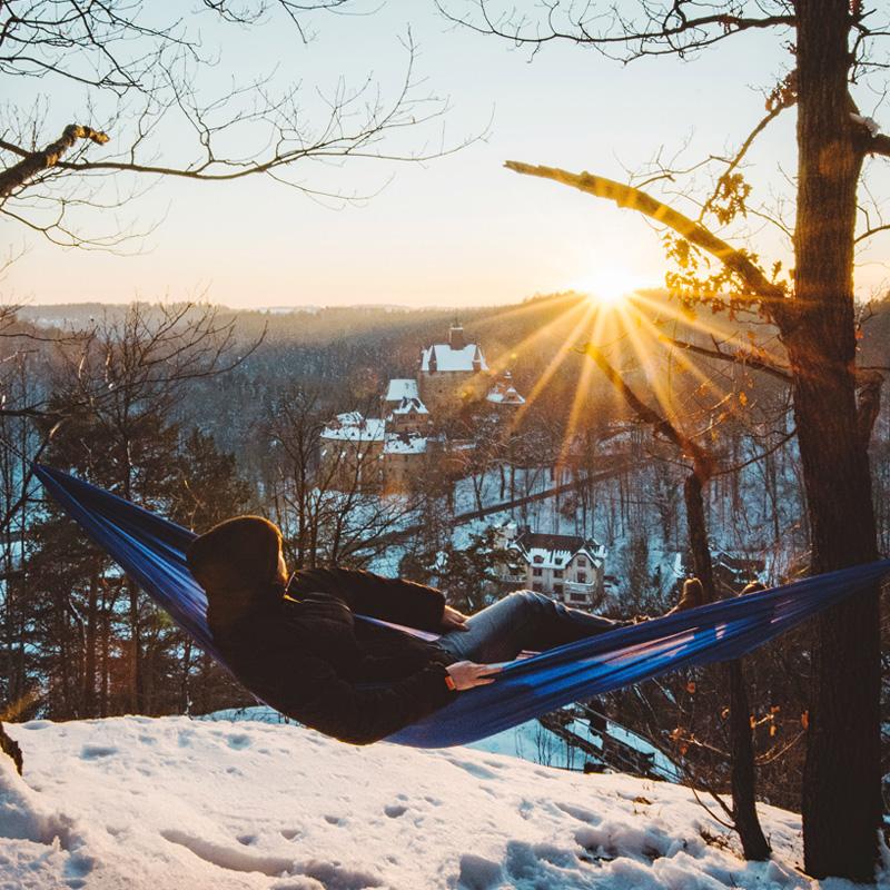 Travel Hammock Set Blue - HikeWare  