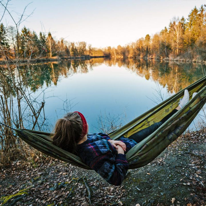 Travel Hammock Set Camouflage - HikeWare  