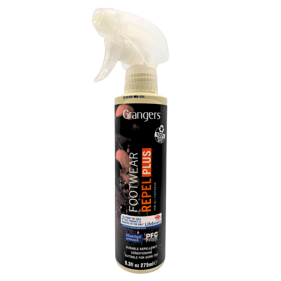 Grangers Footwear Repel Plus 275ml spray-on waterproofer bottle