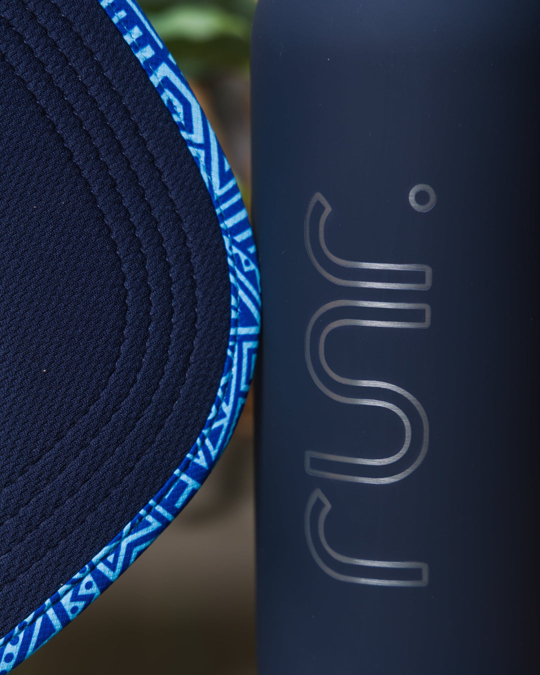 Runr Montevideo running hat worn outdoors