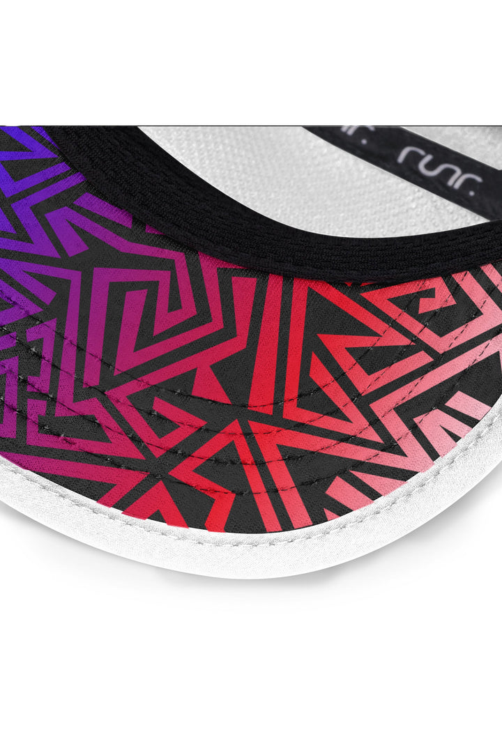 Runr San Diego running hat - under-peak view