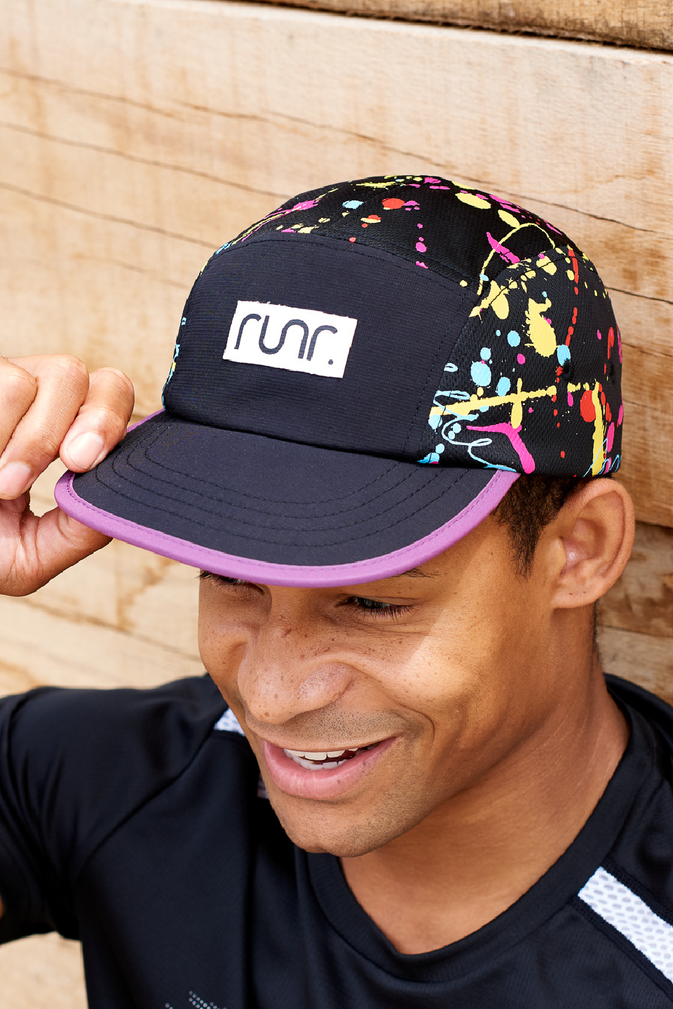 Runr Tokyo running hat - front view