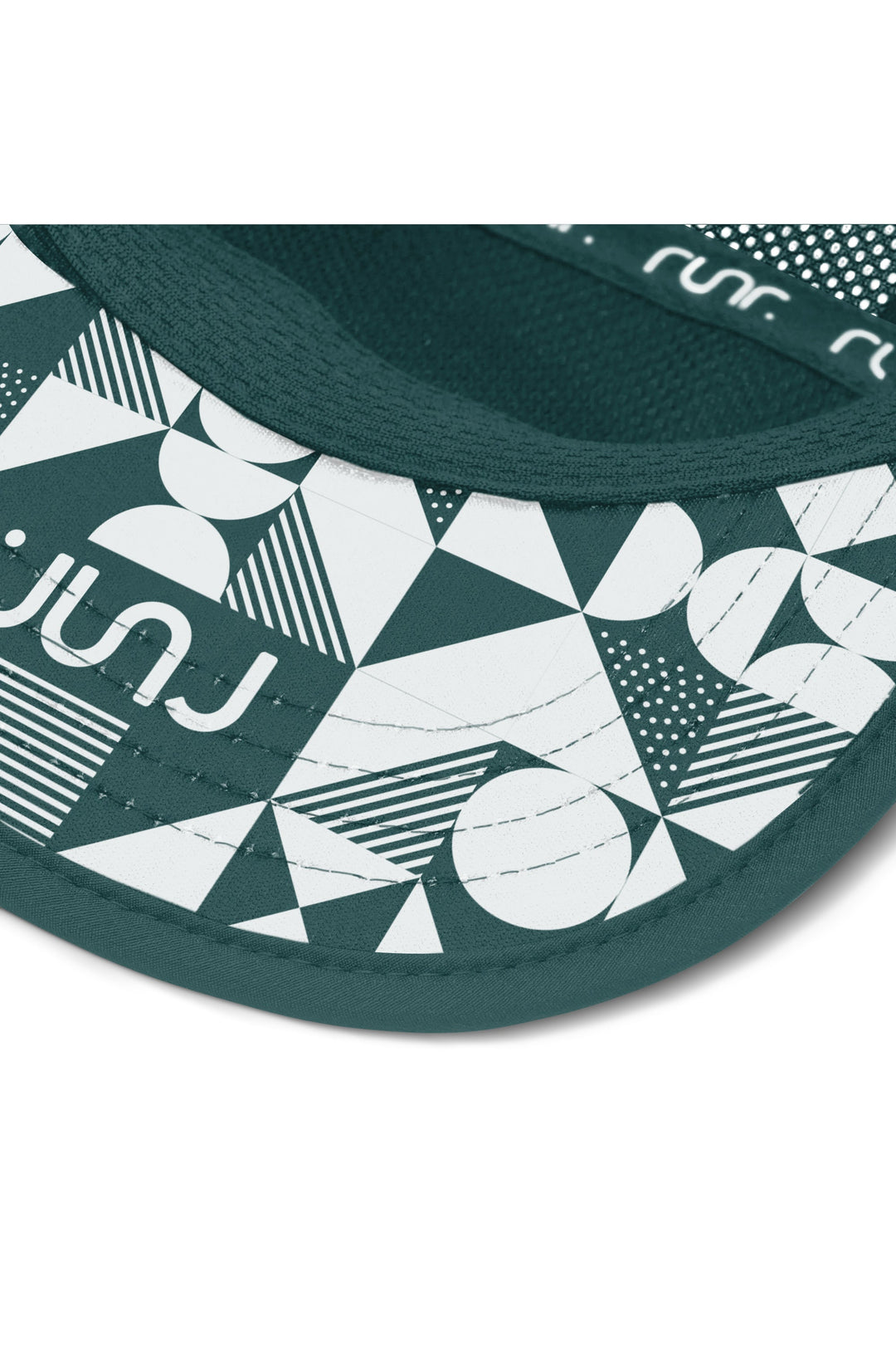Runr Austin Airflow running hat - under-peak view