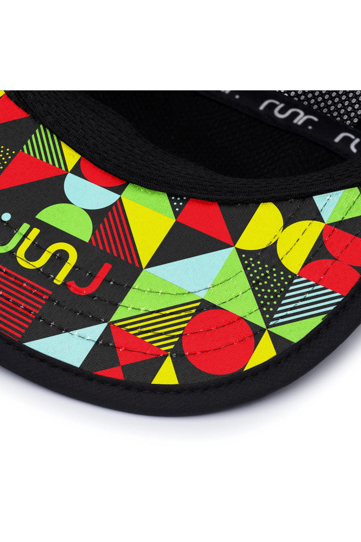 Runr Phoenix Airflow running hat - under-peak view