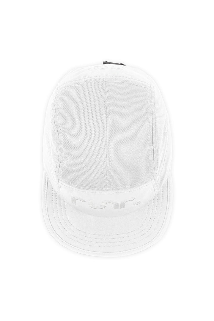 Runr Oslo running hat in white - top view