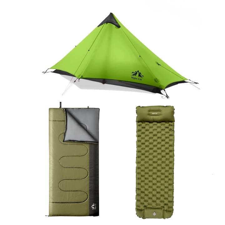 Camping Starter Kit – Tent, Sleeping Bag &amp; Mat Bundle - HikeWare  Build your own camping starter kit — pick your tent, sleeping bag &amp; mat and save 10%. Everything for your first camp in one bundle. UK delivery.