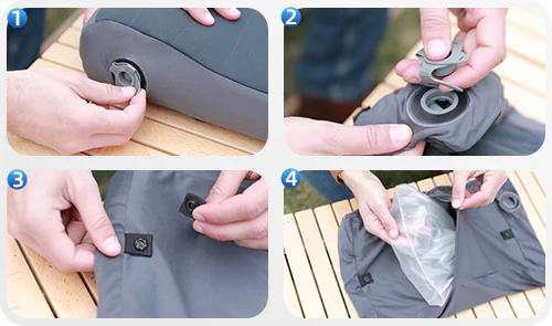 Flextail ZERO PILLOW-B Shape Inflatable Camping Air Pillow - HikeWare  