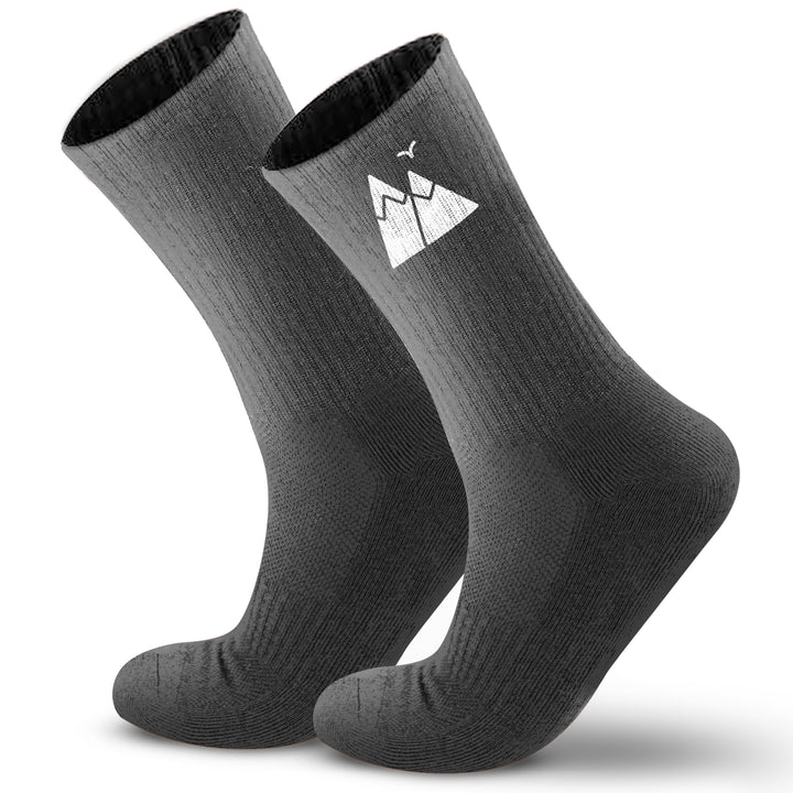 HikeWare merino wool hiking socks in grey, pair