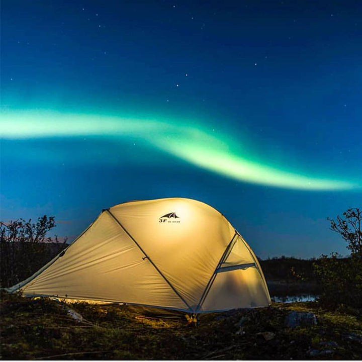 3F UL Gear Floating Cloud 2 Person Tent - Khaki 3 Season - HikeWare  