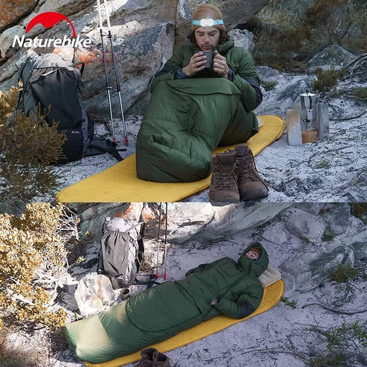 Naturehike 2 in 1 Sleeping Bag and Down  Jacket - HikeWare  