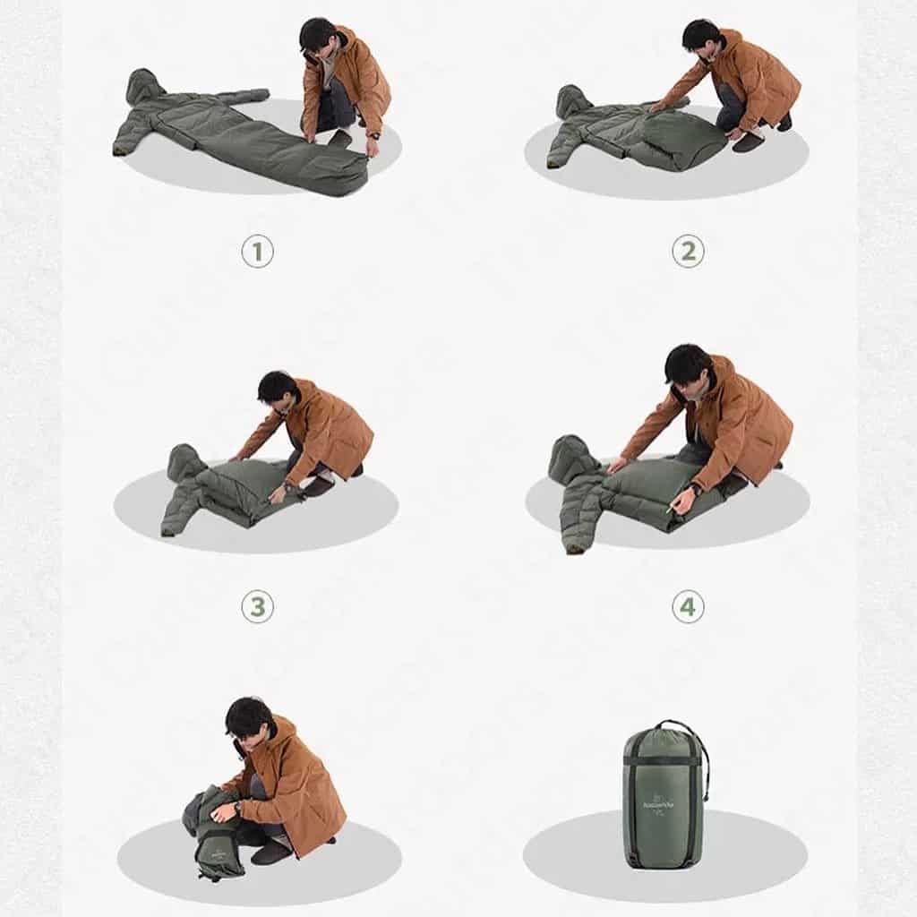 Naturehike 2 in 1 Sleeping Bag and Down  Jacket - HikeWare  