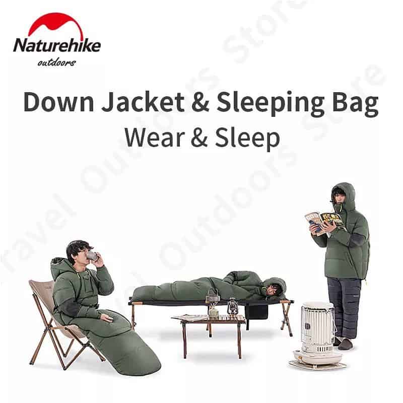Naturehike 2 in 1 Sleeping Bag and Down  Jacket - HikeWare  