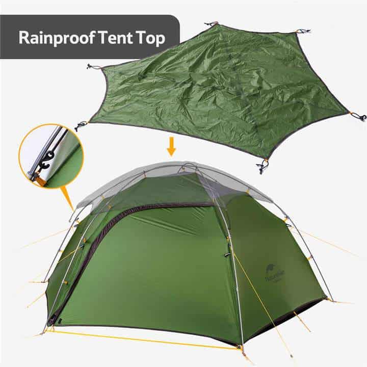 Naturehike Cloud Peak 2-Man Tent (Green) T DOOR (Limited Run)