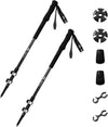Night Cat Collapsible Trekking Poles – Adjustable Carbon-Fibre Walking Poles (Pair)