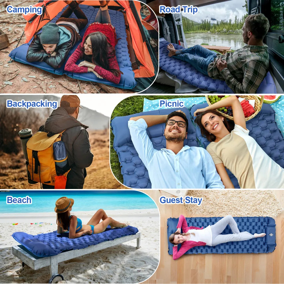 Night Cat sleeping pad used for camping, road trips, backpacking, picnics, the beach and guests