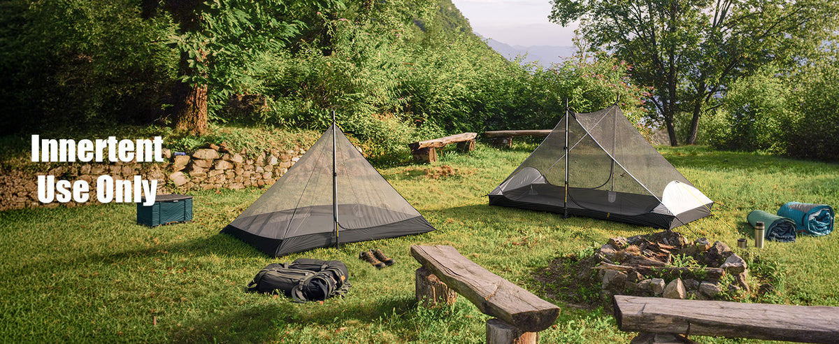 Night Cat Tent - 1 person and 2 person inner tent size comparison - HikeWare