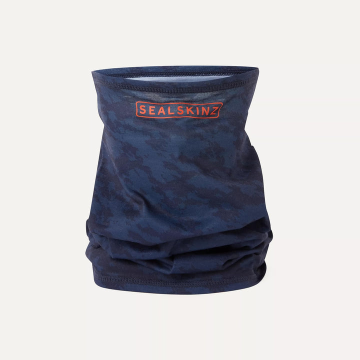 Sealskinz Harpley water repellent neck snood in navy camo