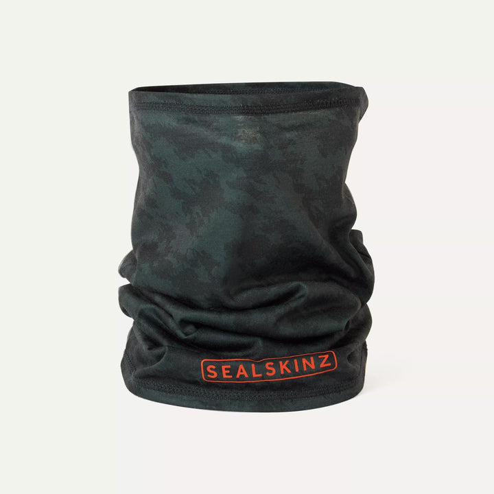 Sealskinz Harpley water repellent neck snood in olive camo
