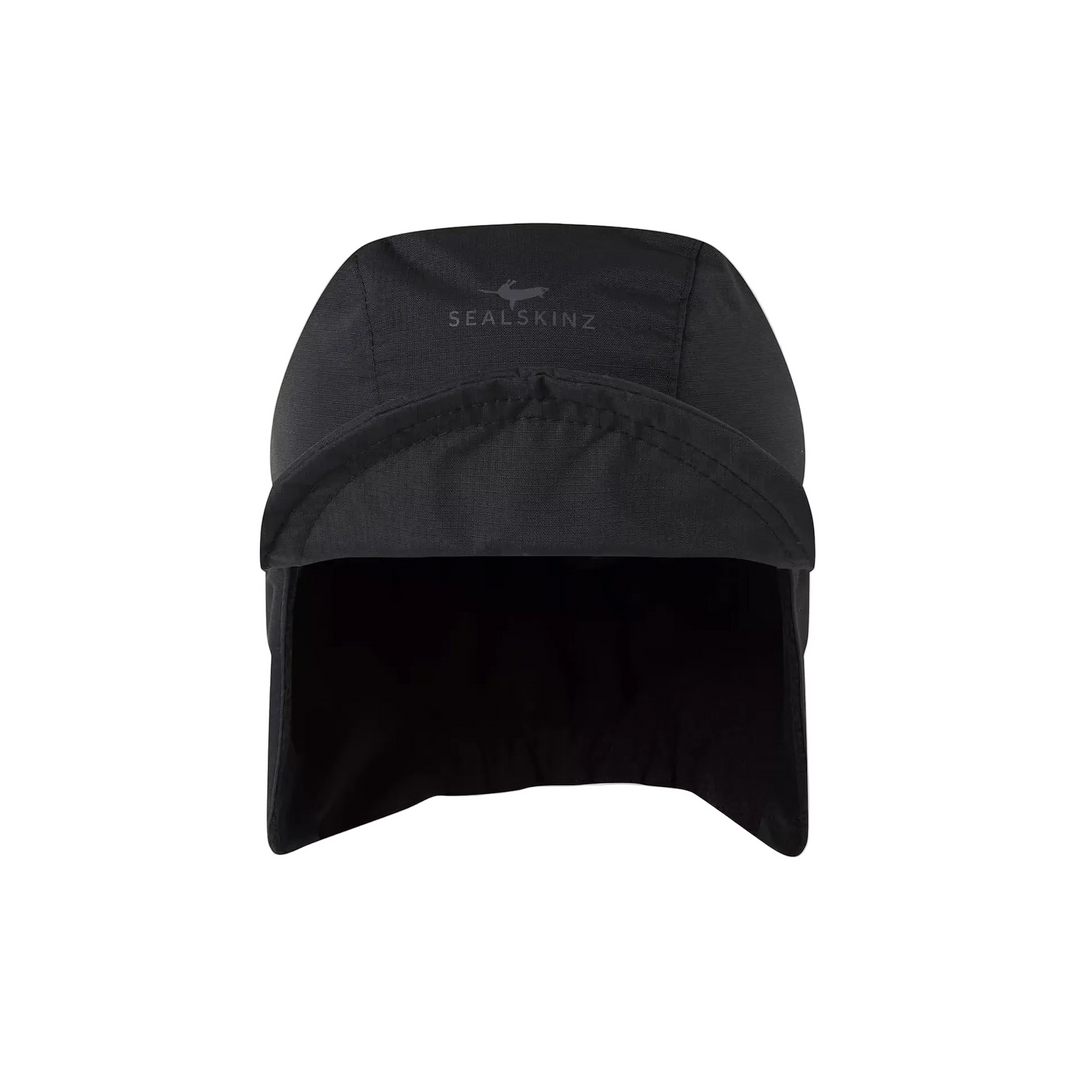 Sealskinz Kirstead waterproof extreme cold weather hat in black with ear and neck covers