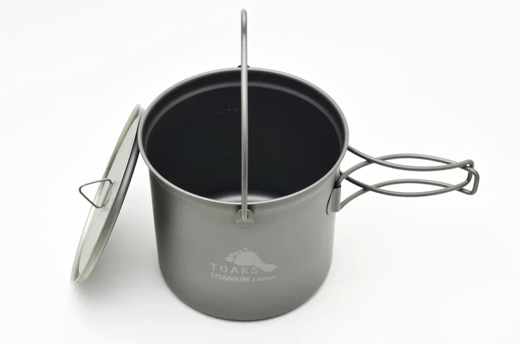 Toaks Titanium Pot with Bail Handle (Various Size)