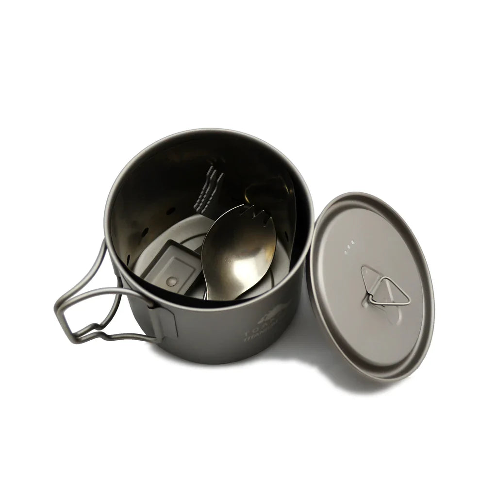 Toaks Titanium  Solid Fuel Cook Set