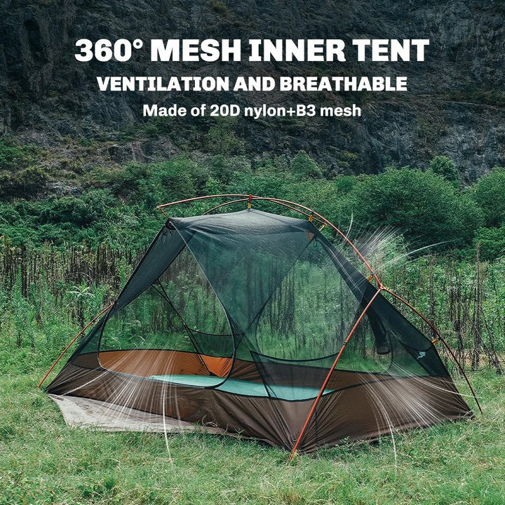 FireMaple Tropics 2 Person Backpacking Tent With Footprint