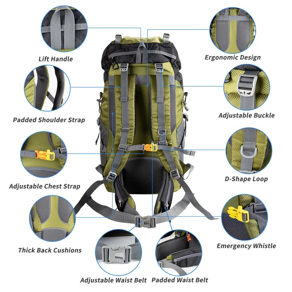 70L Night Cat Hiking Backpack