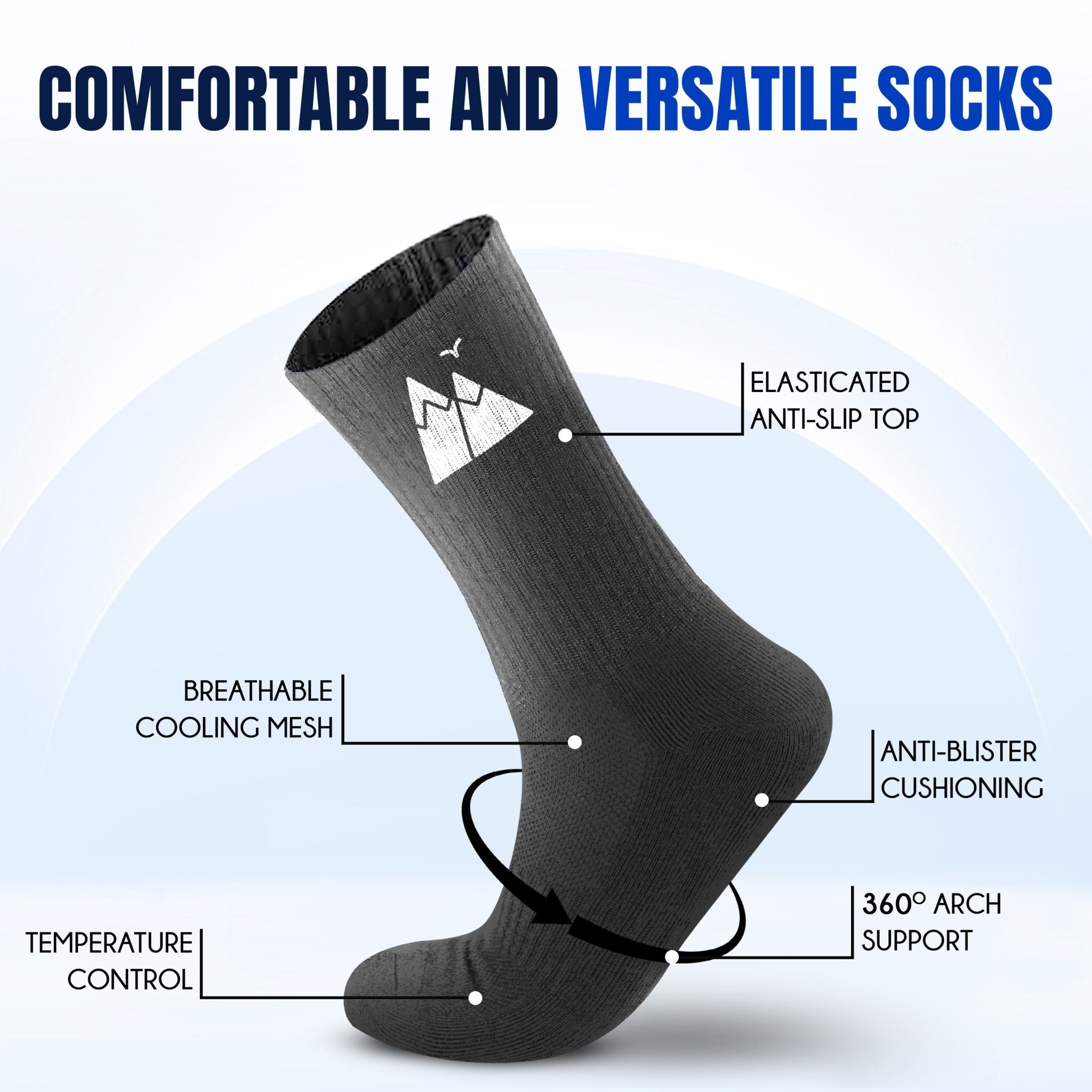 HikeWare Premium Merino Wool Socks - Warm Mens Thermal Socks for Hiking and Walking - Moisture-Wicking, Breathable Boot Socks for Men & Women - HikeWare  Buy HikeWare Premium Merino Wool Socks for Men and Women - Warm, Breathable Mesh, Moisture-Wicking, Durable, Odour Resistant for only £15.99 at HikeWare!