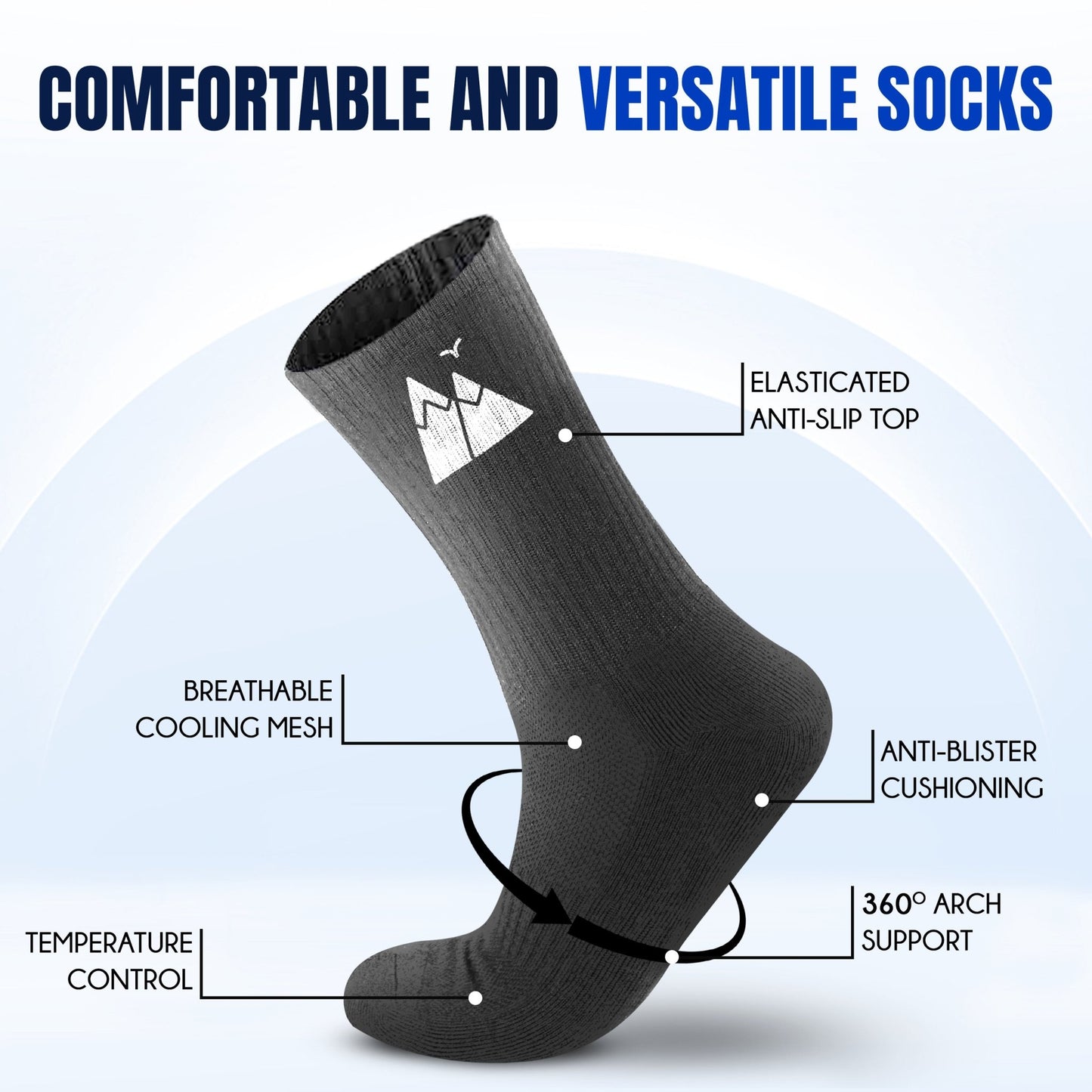 HikeWare Premium Merino Wool Socks - Warm Mens Thermal Socks for Hiking and Walking - Moisture-Wicking, Breathable Boot Socks for Men & Women - HikeWare  Buy HikeWare Premium Merino Wool Socks for Men and Women - Warm, Breathable Mesh, Moisture-Wicking, Durable, Odour Resistant for only £15.99 at HikeWare!