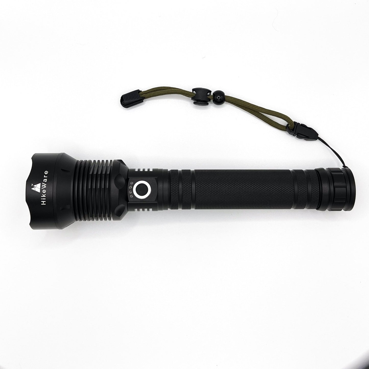 HikeWare UltraBright Waterproof LED Flashlight - 10,000 Lumens, Zoomable, USB Rechargeable - HikeWare  Experience superior brightness and reliability with the HikeWare UltraBright Waterproof LED Flashlight. With 10,000 lumens and a zoomable feature.