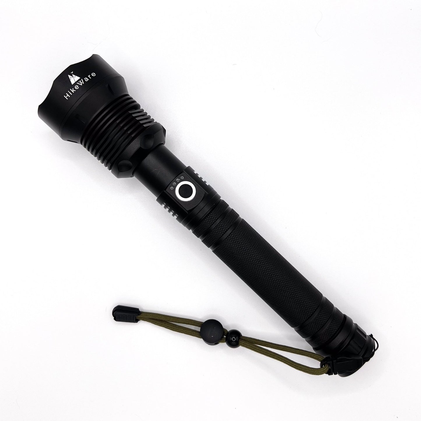 HikeWare UltraBright Waterproof LED Flashlight - 10,000 Lumens, Zoomable, USB Rechargeable - HikeWare