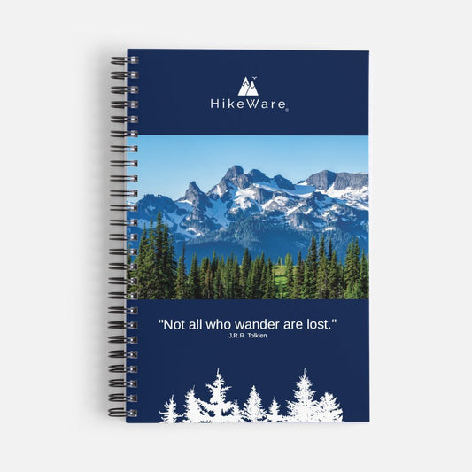 HikeWare Wirebound Notebook, A5 - HikeWare  Stay organized and stylish with our wire-bound notebook! Luxurious covers, protective design, and 80 lined pages make it perfect for all your notes.