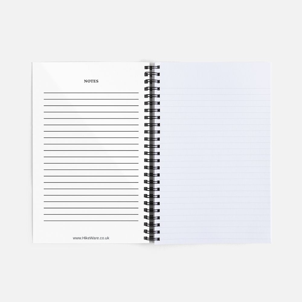 HikeWare Wirebound Notebook, A5 - HikeWare  Stay organized and stylish with our wire-bound notebook! Luxurious covers, protective design, and 80 lined pages make it perfect for all your notes.