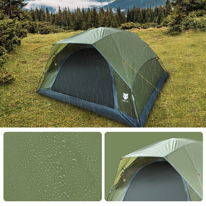 Night Cat 3 - 4 Person Double Layer Tent - HikeWare  Introducing the Night Cat 3-4 Person Double Layer Tent: Your Ultimate Outdoor Shelter with Spacious Size & Waterproof Removable Rainfly.