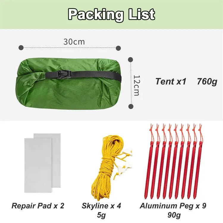 Night Cat Ultra Lightweight Backpacking Tent