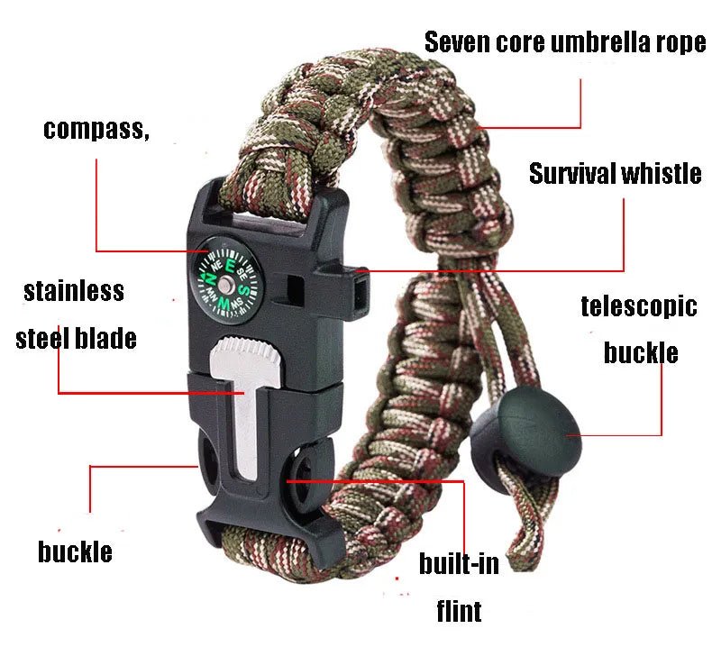 Parachute Cord Survival Bracelet