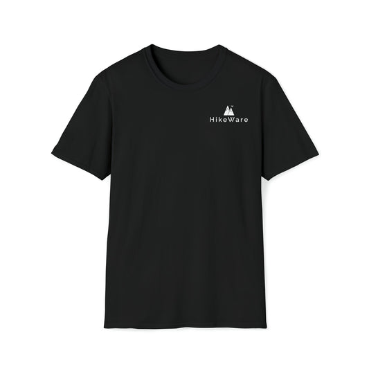 Unisex Softstyle T-Shirt - HikeWare  Unisex soft-style t-shirt for ultimate comfort, made from high-quality materials. No side seams, improved durability, and ribbed collar.